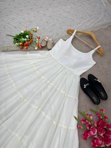 Présentation de la nouvelle robe en fausse georgette avec flair et entièrement cousue avec Dupatta robe de prêt à porter tenue traditionnelle belle couleur - Product Image 6