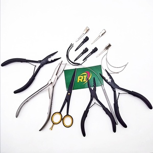 Kit Profesional para Extensiones de Cabello, Alicates, Clips, Agujas, Peine y Herramientas de Acero Inoxidable de Grado Quirúrgico, Ecológico - Product Image 3