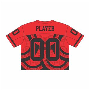 ชุดฟุตบอลอเมริกันแบบปรับแต่งได้100% ตาข่ายขนาดใหญ่พิเศษแบบแห้งเร็วโพลีเอสเตอร์กันแบคทีเรียสำหรับทุกเพศระบายอากาศได้ไซส์ใหญ่พิเศษ - Product Image 6