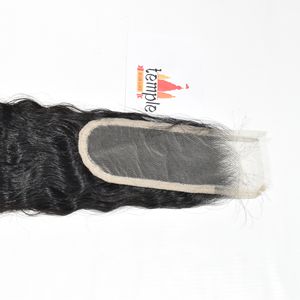 Extensiones de Cabello Humano Natural de Calidad India, 2x6, con Cierre de Encaje, Color Natural Negro, Cutícula Alineada, Procesadas, al por Mayor - Product Image 4