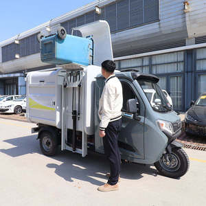 Camión de Basura Triciclo de Tres Ruedas con Dirección Izquierda Automática Diésel, Techo de Aleación de Aluminio, Neumáticos R17 y Asientos de Cuero - Product Image 3