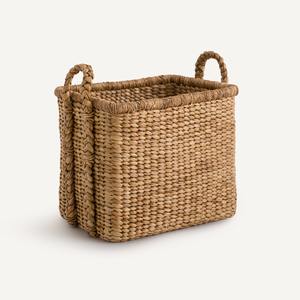 Cesta Rectangular de Jacinto de Agua, Cesta de Almacenamiento Hecha a Mano, Venta al por Mayor, Ecológica, Hecha en Vietnam - Product Image 1