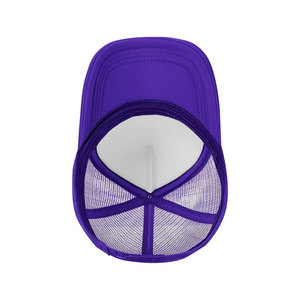 BRANIS SPORTS I Drink Pond Water Trucker <b>Hat</b> White <b>Purple</b> Mesh 6-Panel Adjustable Unisex Casual Cap 100% Polyester Four Seasons - Product Image 4