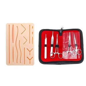 Professional <b>Suture</b> Practice <b>Kit</b> 5-Piece Stainless Steel for Medical Students Manual Surgical Skills Training DENTRIC IMPLANTS - Product Image 5