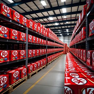 Barres de chocolat KitKat scellées en usine, palettes complètes pour la vente en gros mondiale, approvisionnement en chocolat sucré en gros volume - Product Image 3