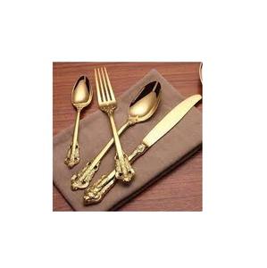 Cuillère en laiton de haute qualité cuillère en laiton de vente chaude ensemble de serveur de salade poli brillant prix de gros décoratif - Product Image 5