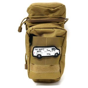 Parche de gancho de goma de PVC para furgoneta de munición gratis, parche de moral táctico divertido, gancho de tela de sarga Rectangular, mochilas con respaldo, sombreros y equipo - Product Image 4