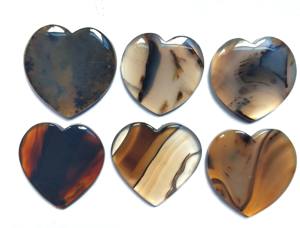 2025 mejor calidad Natural Montana ágata corazón piedras preciosas sueltas pendientes de alta calidad tamaño libre mejor producto Jaipur - Product Image 5