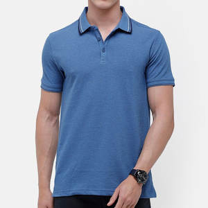 Taille personnalisable pour hommes pour les t-shirts polo vêtements d'été tenue à manches courtes bureau style décontracté avec motif solide nouveau design - Product Image 1