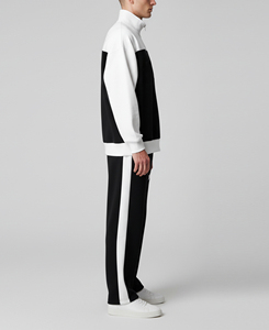 ชุดแทรคสูทสตรีทแวร์แบบซิปครึ่งตัวสำหรับผู้ชาย คุณภาพสูงจากโรงงานผู้ผลิต (OEM) ผลิตจากผ้าฝ้าย 100% - Product Image 3