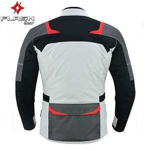 Hommes moto moto 3/4 Cordura Textile imperméable blindé veste de protection équipement d'équitation CE approuvé épaule - Product Image 2