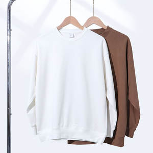 Sweat-shirts à col rond en coton et polyester de haute qualité, unisexe, en molleton français, logo personnalisé, vierge, poids lourd, pour hommes - Product Image 2