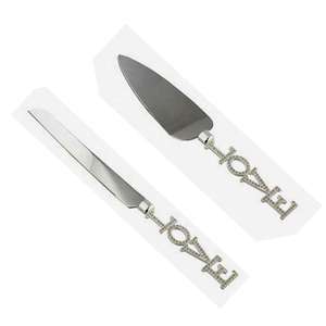 Cuchillo de Metal y plata hecho a mano para pastel, acero inoxidable, con juego de servidor para pastel, hecho con Material de alta calidad - Product Image 1