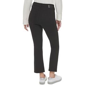 Calvin Klein Jeans Pantaloni a Zampa d'Elefante a Vita Alta da Donna Stile Semplice in Denim Nero Taglia XS (XL) - Traspiranti e Lavabili - Product Image 2