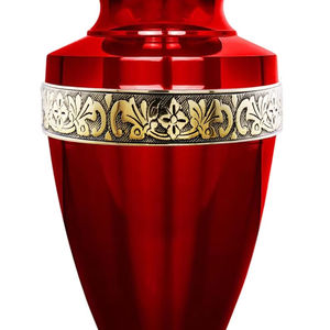 Handcrafted Urn for Human Ashes | Premium <b>Memorial</b> <b>Keepsake</b> | Premium Adult brass Urn <b>Box</b> - Product Image 1