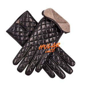 Gants en cuir personnalisés en fourrure fabriqués avec un motif de haute qualité Gants en cuir d'hiver pour hommes - Product Image 5
