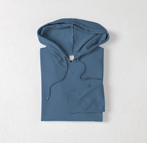 Nueva fábrica personalizada de invierno de manga larga para hombre frente logotipo personalizado Color sólido pulóver Sudadera con capucha servicio OEM - Product Image 5