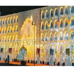 Impresionante telón de fondo de espejo de escenario de boda indio más fascinante espejo de boda al aire libre escenario Moderno marco DE FONDO DE BODA al aire libre - Product Image 1