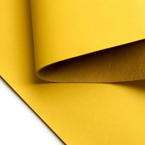 ผ้าหนังแท้คุณภาพสูงสำหรับผลิตสินค้า-วัตถุดิบที่ปรับแต่งได้/หนังแกะแท้สีเหลือง - Product Image 4