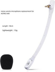 Para Logitech <span class=keywords><strong>Astro</strong></span> <span class=keywords><strong>A40</strong></span> Auriculares para juegos Micrófono Reemplazo Estilo con cable para una comunicación óptima por cable - Product Image 2