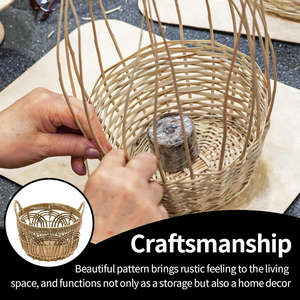 Cesta de Ratán Vietnamita al Mejor Precio, Almacenamiento Elegante y Ecológico, Tejida a Mano, Organizador de Mimbre para Ropa y Artículos Esenciales del Hogar - Product Image 3