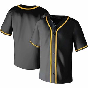 Usa Size Blank Baseball Uniform Customize <b>Printed</b> <b>Mesh</b> Breathable Embroidery Button Down Baseball by Dress Sports Campany - Product Image 1