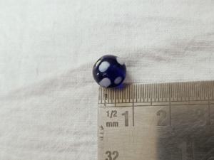 ลูกปัดแก้วลายจุดสีฟ้ามีให้เลือกตั้งแต่ขนาด6มม. เป็นต้นไปเหมาะสำหรับจำหน่ายโดยนักออกแบบเครื่องประดับและร้านขายลูกปัด - Product Image 6