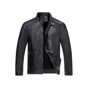 Blouson en cuir PU pour moto, style travail, tissu, vêtements d'hiver, blouson en cuir - Product Image 4