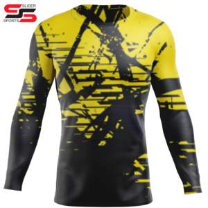 Vêtements de sport de haute qualité personnalisés unisexes à impression sublimée, respirants, à séchage rapide, compression, pour la salle de sport, entraînement MMA, rashguard - Product Image 5