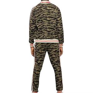 Ensemble de survêtement d'hiver pour homme en coton biologique, fermeture éclair, respirant, léger, polaire, à capuche, jogging, décontracté, athlétique - Product Image 2