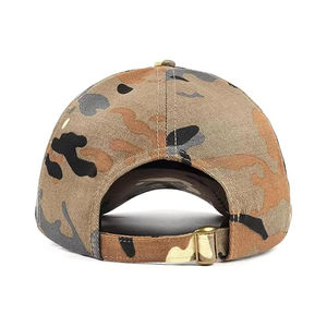 Tendencia Moda Patrón de punto de leopardo sólido Camuflaje ajustable Oxford Algodón Gorra deportiva de béisbol Sombrero de diseño táctico moderno - Product Image 2