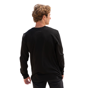 Camiseta de Manga Larga para Hombre, Cuello en V, 100% Algodón Orgánico de Lujo, Preencogida, Certificada por GOTS, Premium, Transpirable - Product Image 6