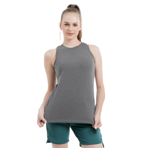 Débardeur Athlétique Gris pour Femmes, Séchage Rapide, Évacuation de l'Humidité, Sans Manches, Chemise Personnalisée en Polyester Recyclé Durable, Sans Manches - Product Image 4