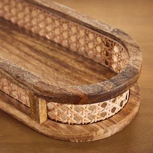 Premium personnalisé moderne de luxe en métal artisanat plateaux de service multifonctionnel mariage Ramadan décoratif diverses Options de couleur - Product Image 5