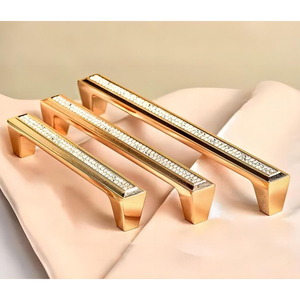 ลูกบิดโลหะสังกะสีดีไซน์ทันสมัยความแข็งสูงตู้เสื้อผ้าในห้องครัวมือจับเฟอร์นิเจอร์ลิ้นชักอายุการใช้งานยาวนาน - Product Image 2