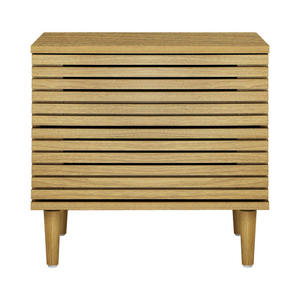 Nightstand ไม้อาคาเซียแข็งสำหรับเฟอร์นิเจอร์ห้องนอนหรูหรากลางศตวรรษพร้อมลิ้นชัก - Product Image 2