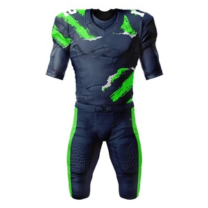 Kit de uniforme de fútbol americano de 100% poliéster de color personalizado manga corta precio barato al por mayor para hombres - Product Image 1