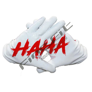 Gants de football américain unisexe en gros à vendre nouvel arrivage de gants de football américain de couleur unie sur mesure - Product Image 5