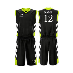 Uniforme de basket-ball professionnel personnalisable Maillot et short en tissu respirant imprimé par sublimation pour les équipes et les joueurs - Product Image 1
