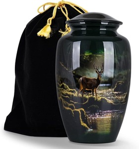 Superior Quality Antique Co Adult Funeral Cremation Urn Handmade Modern <b>Unique</b> Design Metal Memorial Ashes Customized Capacity - Product Image 1