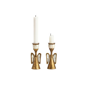 Porte-bougie en métal décoratif de haute qualité avec motif papillon en nacre, personnalisable, pour mariage, Noël, décoration de la maison, fait main - Product Image 1