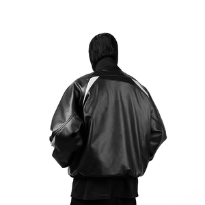 Blouson aviateur en laine brodé avec patchs en chenille personnalisés pour hommes blousons aviateur Hip Hop pour bombardier d'hiver Baseball Letterman - Product Image 4