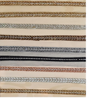 Fait sur mesure en perles variées et en matériaux de pierre lacets brodés dans divers modèles et couleurs pour robes de mariée