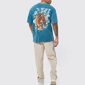 Camisetas MONO RIDERS OEM Personalizables 100% Algodón Orgánico para Hombre, Peso Pesado, Serigrafía, Corte Regular, Manga Corta, Cuello Redondo, Ligeras - Product Image 1