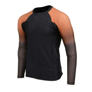 Custom BJJ Rash Guard Breathable Long Sleeves <b>Printed</b> High Quality Custom Design Men Rash Guard - Product Image 4