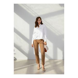 Pantalons pour femmes Coupe classique Design élégant et confortable Matière douce et respirante Dentelle plate Port quotidien décontracté Tendances estivales - Product Image 2