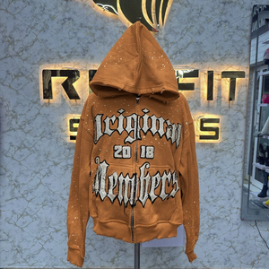 Nouvel arrivage, meilleur prix, sweat à capuche zippé le plus demandé, imprimé d'usine, sweat à capuche fabriqué à bas prix pour hommes - Product Image 1
