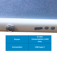 Hecho en Vietnam, lector de campo lejano UHF RFID 12V 5A 9 dBic USB tipo C EPC Clase 1 iGen 2