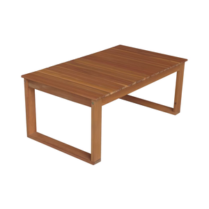 Rectangular Slatted Solid <b>Wood</b> Coffee <b>Table</b> | Durable Modern Outdoor Design for Courtyards & Hotels | Vietnam Supplier - Product Image 1