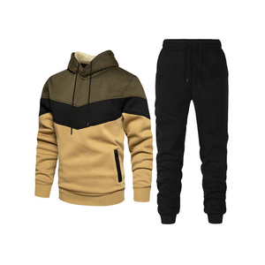 Chándal de Forro Polar 100% Algodón, Estilo Nuevo, Personalizado al por Mayor, para Hombre y Mujer, Ropa Deportiva de Color Contrastante para Invierno 2025 - Product Image 1